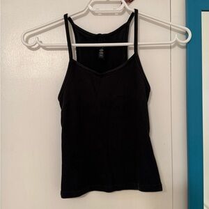 SKIMS Black Ribbed Tank Top